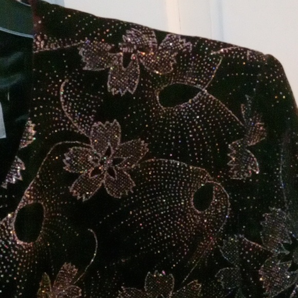 Norton McNaughton Vintage Sparkly Evening Jacket Size 8 - Picture 10 of 10